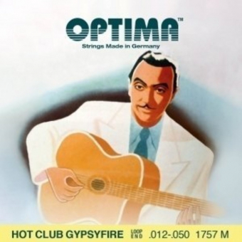 Optima struny pro akustickou kytaru Hot Club Gypsyfire-postříbřené Sada se smyčkou 1757M