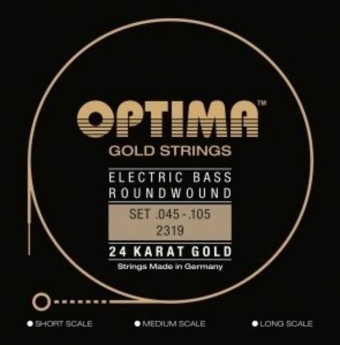 Optima Optima struny pro E-bas Gold Strings Round Wound