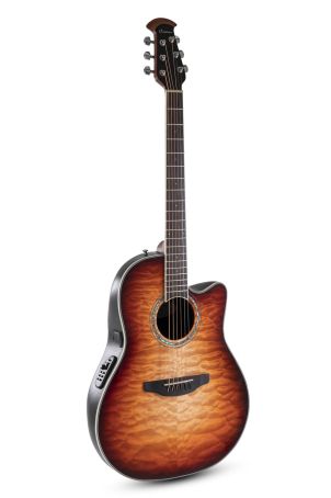 E – akustická kytara Ovation Celebrity Standard Plus Mid Cutaway Cognac Burst Gloss CS24X-7C-G