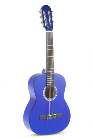 Koncertní kytara Basic 1/2 transparentně modrá