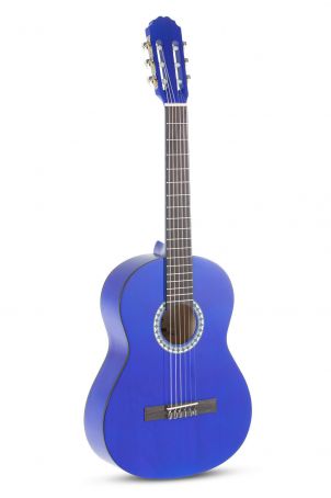 Koncertní kytara Basic 3/4 transparentně modrá