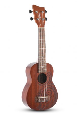 GEWA Sopran Ukulele Manoa Kaleo Tattoo KT-SO-MAORI