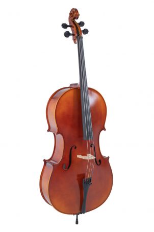Cello Ideale-VC2 4/4 Setup, včetně povlaku, karbon smyčce, Thomastik-Infeld AlphaYue / Larsen Crown strun