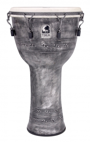 Djembe Freestyle Mechanically Tuned Antique Silver SFDMX-14ASB