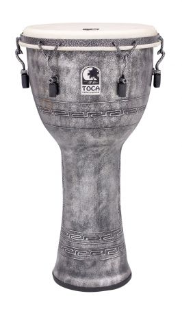 Djembe Freestyle Mechanically Tuned Antique Silver SFDMX-12AS