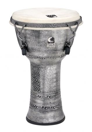Djembe Freestyle Mechanically Tuned Antique Silver SFDMX-9AS