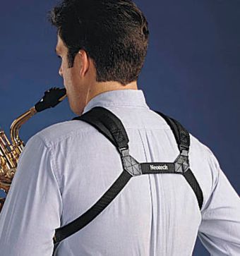 Popruh pro saxofon Soft Harness  Junior-černá, délka 21 - 31,2 cm