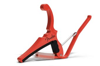 Kapodastr FENDER x KYSER Quick-Change - pro E-kytaru fiesta red KGEFFRA Kapodastr FENDER x KYSER Quick-Change - pro E-kytaru fiesta red KGEFFRA