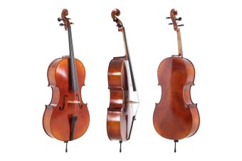 Cello Ideale 1/4 Set up with Wittner fine tuning tailpiece, incl. bag, Larsen Aurora strings Cello Ideale 1/4 Set up with Wittner fine tuning tailpiece, incl. bag, Larsen Aurora strings