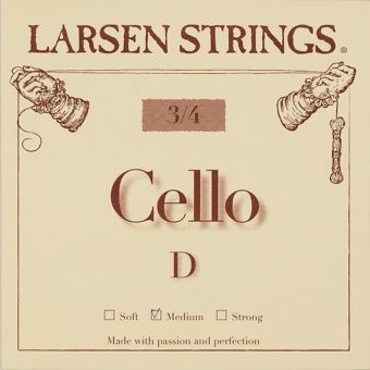 Struny pro Cello Malé velikosti  D 3/4