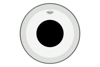 Blána pro bicí Powerstroke 3 Transparent Black Dot  18