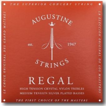 Struny pro Klasickou kytaru Regal Crystal Nylon high  Sada Regal Red high/medium