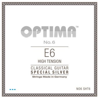 Struny pro Klasickou kytaru Jednotlivé struny  E6w silver plated High