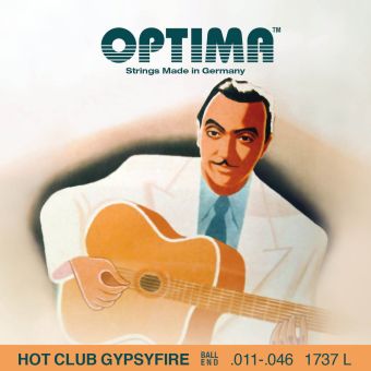 Optima struny pro akustickou kytaru Hot Club Gypsyfire-postříbřené  Sada 1737L