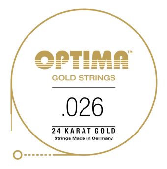 Struny pro E-kytaru Gold Strings Round Wound  D4 .026w GE026