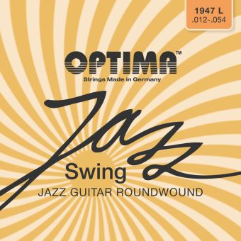 Optima struny pro E-kytaru Jazz Swing série Round Wound  Sada 1947L