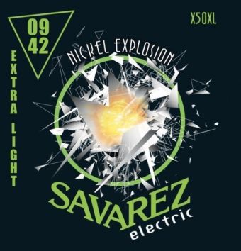 Struny pro E-kytaru Nickel Explosion  Roundcore  Extra-Light .009-.042 X50XL