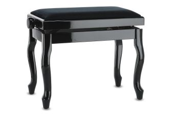 Piano stolička Deluxe Classic  černé, vysoký lesk JB2