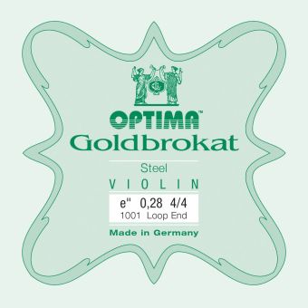 Optima struny pro housle Lenzner Goldbrokat Violine  E 0,28 S x-hart