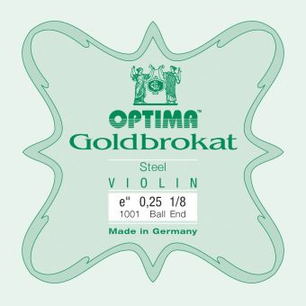 Struny pro housle Goldbrokat  E 0,25 K Lehké provedení