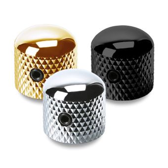 Poti-knoflík Kov  Černá