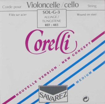 Struny pro Cello Ocel  483