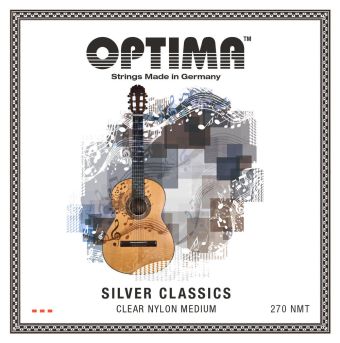 Optima struny pro klasickou kytaru SILVER CLASSICS  Sada 4/4 270NMT