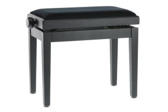 Piano stolička Deluxe Černý mat  Černý potah JB2