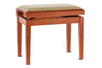 Piano stolička Deluxe Třešeň mat  Béžový potah JB2