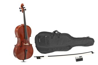 Cello  3/4 Hratelné provedení, včetně povlaku, karbon smyčce, Larsen Aurora strun