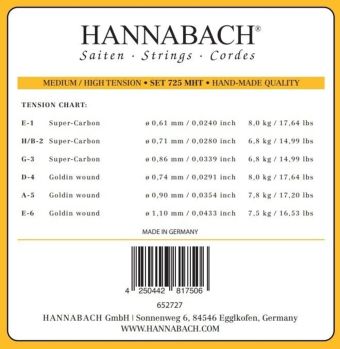 Struny pro klasickou kytaru série 725 Medium/High Tension Goldin 3tá Diskant sada 7258MHTC Struny pro klasickou kytaru série 725 Medium/High Tension Goldin 3tá Diskant sada 7258MHTC