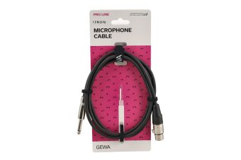 Kabel pro mikrofon Pro Line  1,5 m/jednotkové balení 10 ks