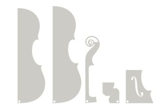 Stencils Outline Cello Montagnana Jarnacker 1729 Stencils Outline Cello Montagnana Jarnacker 1729