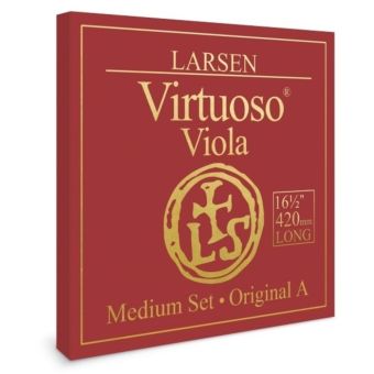 Struny pro Violu  extra dlouhé provedení - menzura 420mm, medium tension  Set  Ball end Medium