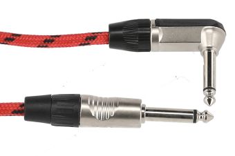 Kabel pro nástroje mono Pro Line VE10 6m - zahnutý konektor Kabel pro nástroje mono Pro Line VE10 6m - zahnutý konektor