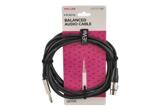 Symetrické Audio propojení Pro Line  6 m/jednotkové balení 10 ks