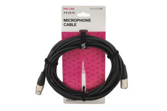 Kabel pro mikrofon Pro Line  9 m/jednotkové balení 5 ks