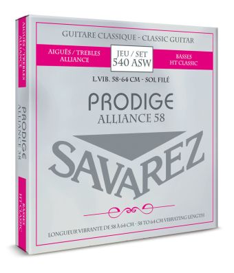 Struny pro Klasickou kytaru Prodige 38 1/8-3/4 velikost  3/4-7/8 Carbon Gw 540ASW
