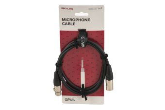 Kabel pro mikrofon Pro Line 1,5 m/jednotkové balení 10 ks Kabel pro mikrofon Pro Line 1,5 m/jednotkové balení 10 ks
