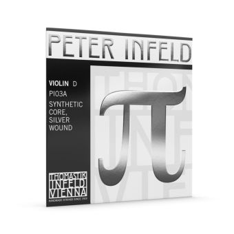 Struny pro housle Synthetic Core Peter Infeld  D Silver Wound PI03A