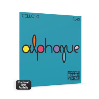 Struny pro Cello Nylonové jádro G 1/8 AL43 1/8 Struny pro Cello Nylonové jádro G 1/8 AL43 1/8