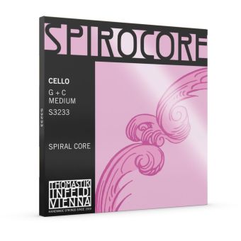 Struny pro Cello Spirocore Sada G+C Wolfram Medium S3233 Struny pro Cello Spirocore Sada G+C Wolfram Medium S3233