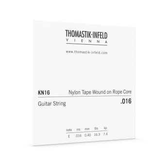Thomastik struny pro klasickou kytaru Classic S Series. Rope Core. Umělecké lano E1 .016 KN16 Thomastik struny pro klasickou kytaru Classic S Series. Rope Core. Umělecké lano E1 .016 KN16