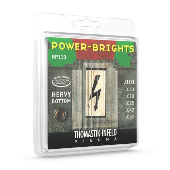 Thomastik struny E-kytaru Power Brights Series  Sada 010 heavy RP110