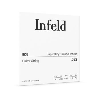 Struny pro E-kytaru Superalloy roundwound Single Strings .032w IN32 Struny pro E-kytaru Superalloy roundwound Single Strings .032w IN32