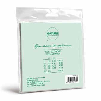 Optima struny pro housle Lenzner Goldbrokat Violine Sada 4/4 1000B Optima struny pro housle Lenzner Goldbrokat Violine Sada 4/4 1000B
