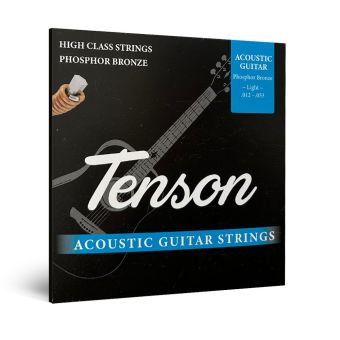 Struny pro Akustickou kytaru Struny pro akustickou kytaru - Tenson Phosphor Bronze  .012-.053 Light Sada+