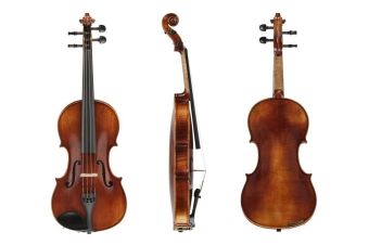 Housle Sonata Europa Deluxe  4/4 Set up, including an oblong violin case, carbon bow and Larsen Il Cannone strings
