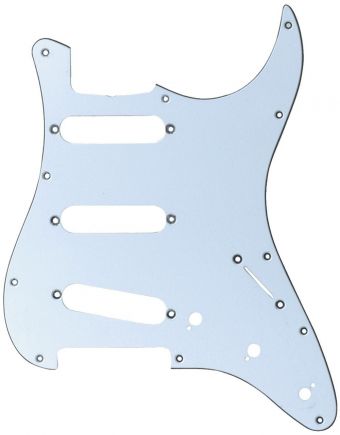 Úderová deska Stratocaster model  Bílá, 3-vrstvá