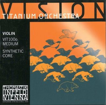 Struny pro housle Vision Titanium Orchestra Synthetic Core  Medium VIT03o
